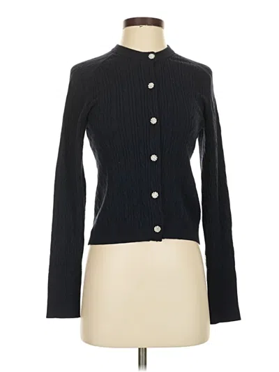 Pre-owned Free Assembly Cardigan Sweater In Black