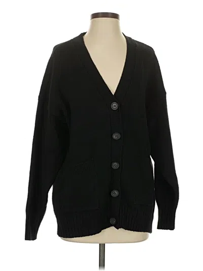 Pre-owned Free Assembly Cardigan Sweater In Black