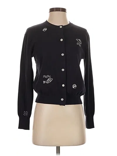 Pre-owned Free Assembly Cardigan Sweater In Black