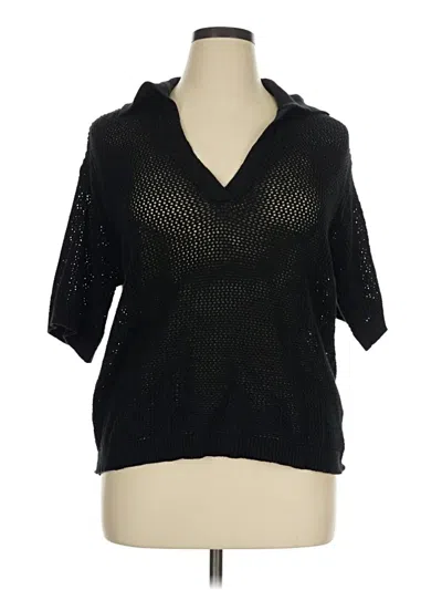 Pre-owned Free Assembly Cardigan Sweater In Black
