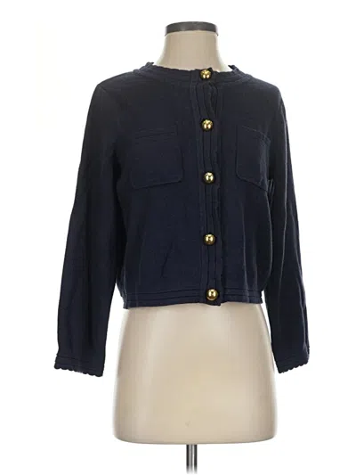 Pre-owned Free Assembly Cardigan Sweater In Blue