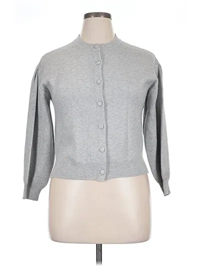 Pre-owned Free Assembly Cardigan Sweater In Gray