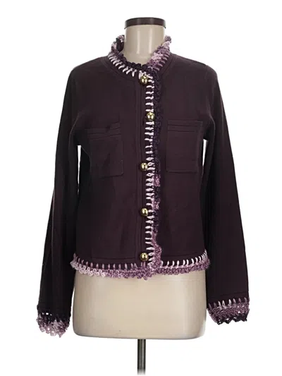 Pre-owned Free Assembly Cardigan Sweater In Purple