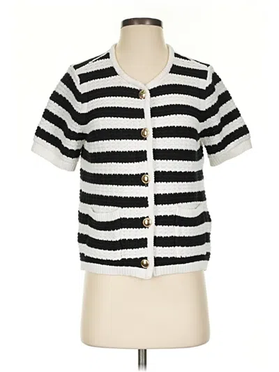 Pre-owned Free Assembly Cardigan Sweater In White