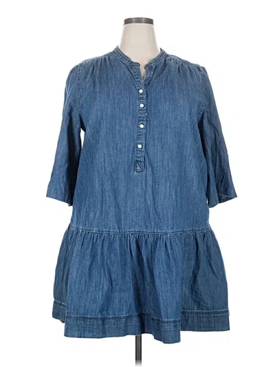 Pre-owned Free Assembly Casual Dress In Blue