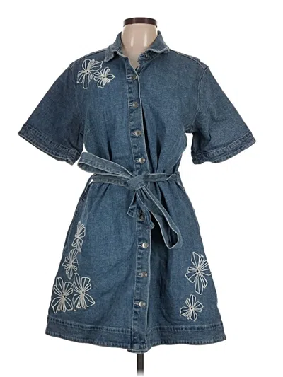 Pre-owned Free Assembly Casual Dress In Blue