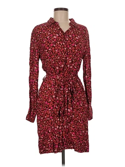 Pre-owned Free Assembly Casual Dress In Burgundy