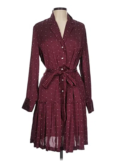 Pre-owned Free Assembly Casual Dress In Burgundy