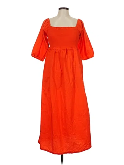 Pre-owned Free Assembly Casual Dress In Orange