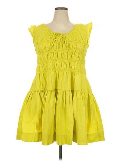 Pre-owned Free Assembly Casual Dress In Yellow