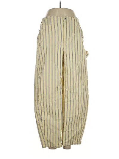 Pre-owned Free Assembly Casual Pants In Yellow