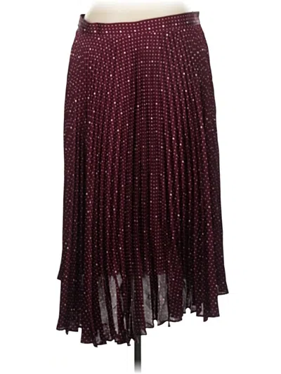 Pre-owned Free Assembly Casual Skirt In Burgundy