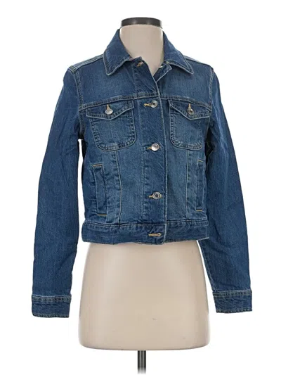 Pre-owned Free Assembly Denim Jacket In Blue