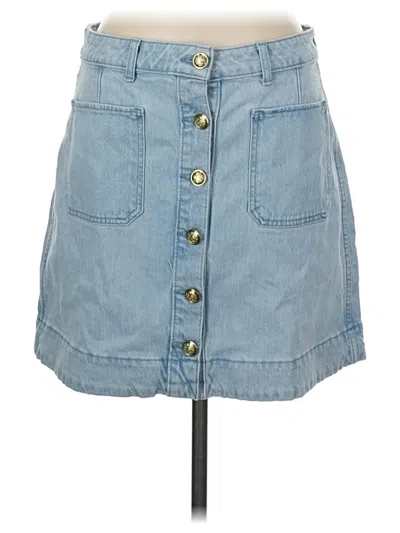 Pre-owned Free Assembly Denim Skirt In Blue