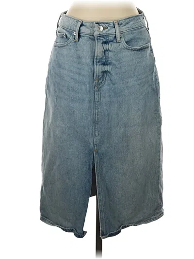 Pre-owned Free Assembly Denim Skirt In Blue