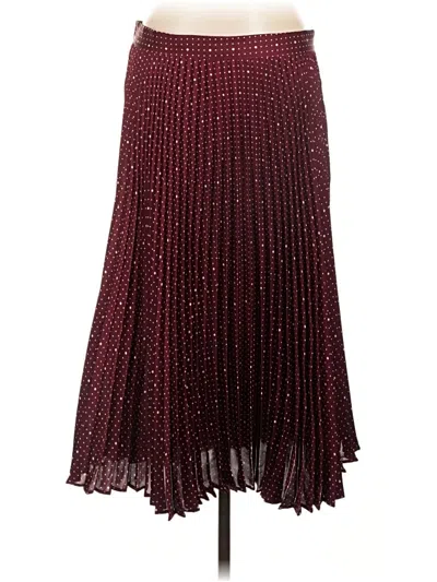 Pre-owned Free Assembly Formal Skirt In Burgundy