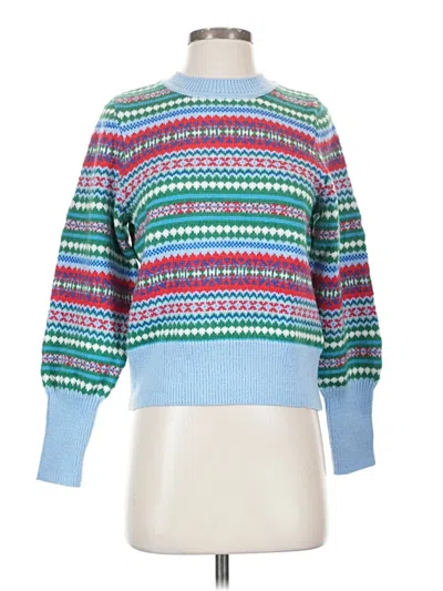 Pre-owned Free Assembly Pullover Sweater In Blue