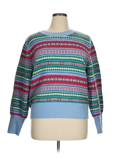 Pre-owned Free Assembly Pullover Sweater In Blue