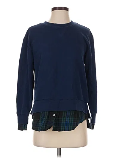 Pre-owned Free Assembly Pullover Sweater In Blue