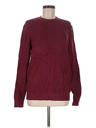 Pre-owned Free Assembly Pullover Sweater In Burgundy