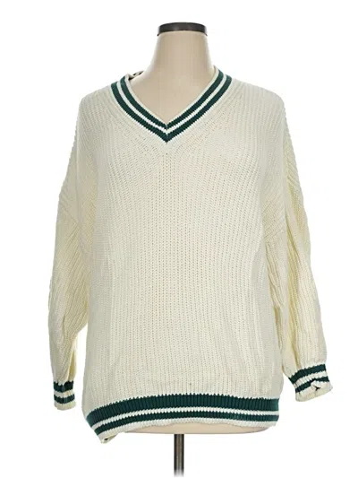 Pre-owned Free Assembly Pullover Sweater In Ivory