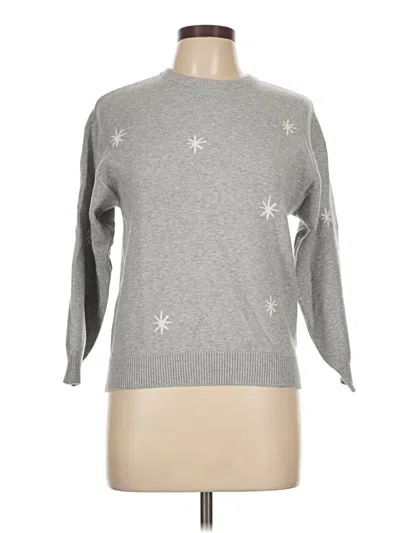 Pre-owned Free Assembly Pullover Sweater In Silver