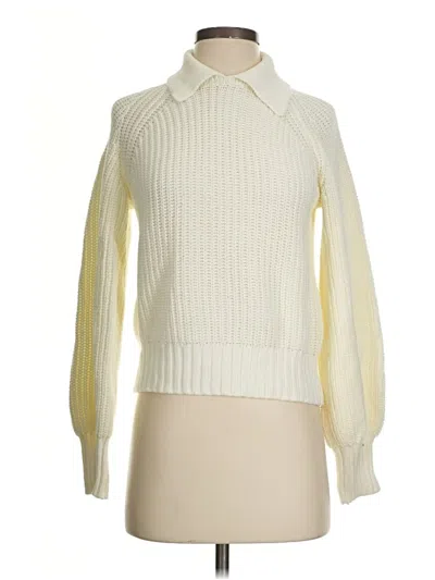 Pre-owned Free Assembly Pullover Sweater In White