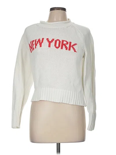 Pre-owned Free Assembly Pullover Sweater In White