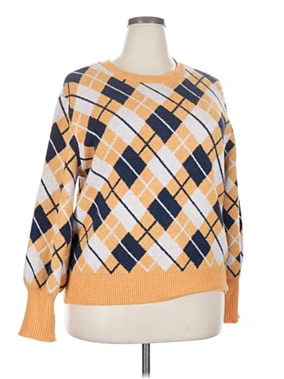 Pre-owned Free Assembly Pullover Sweater In Yellow