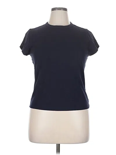 Pre-owned Free Assembly Short Sleeve T-shirt In Blue