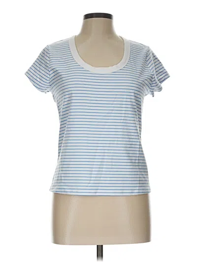 Pre-owned Free Assembly Short Sleeve T-shirt In Blue