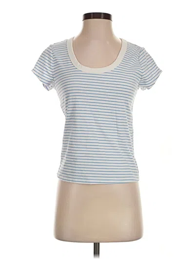 Pre-owned Free Assembly Short Sleeve T-shirt In Blue