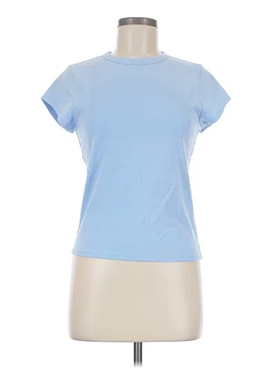 Pre-owned Free Assembly Short Sleeve T-shirt In Blue