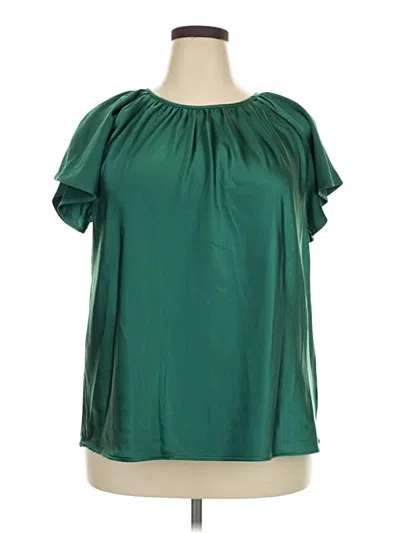 Pre-owned Free Assembly Short Sleeve T-shirt In Green