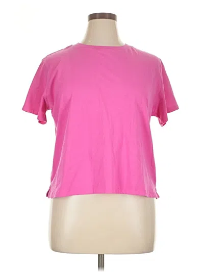 Pre-owned Free Assembly Short Sleeve T-shirt In Pink