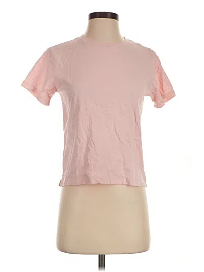Pre-owned Free Assembly Short Sleeve T-shirt In Pink