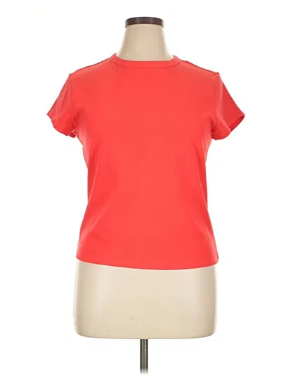 Pre-owned Free Assembly Short Sleeve T-shirt In Red