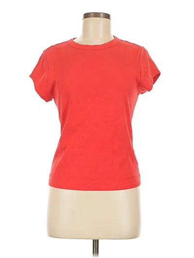 Pre-owned Free Assembly Short Sleeve T-shirt In Red
