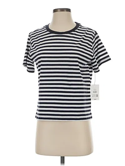 Pre-owned Free Assembly Short Sleeve T-shirt In Silver