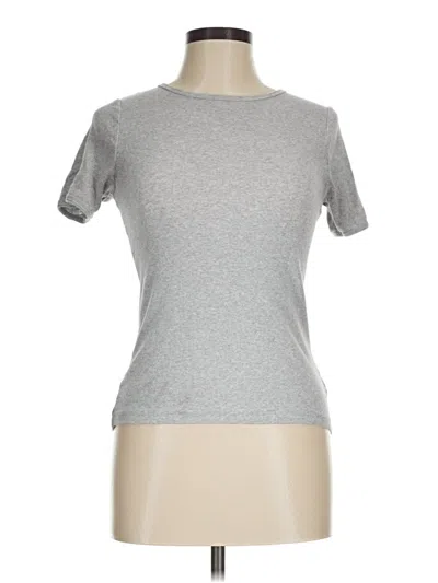 Pre-owned Free Assembly Short Sleeve T-shirt In Silver
