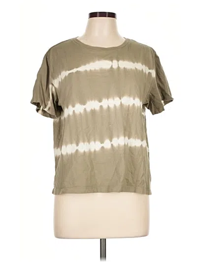 Pre-owned Free Assembly Short Sleeve T-shirt In Tan