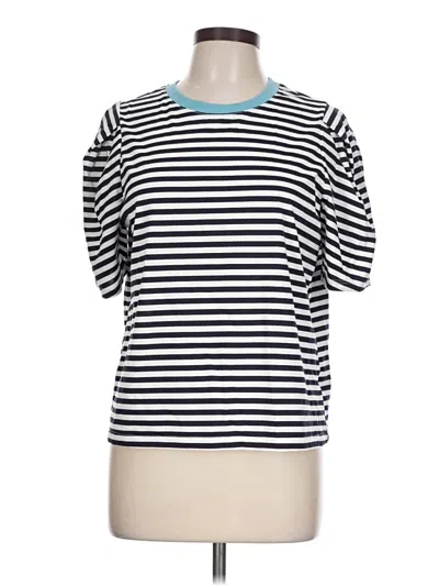 Pre-owned Free Assembly Short Sleeve T-shirt In White