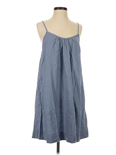 Pre-owned Free Assembly Sleeveless Top Blue Halter Neckline Tops