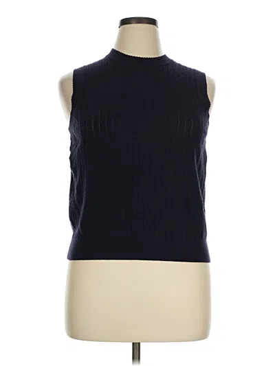 Pre-owned Free Assembly Sweater Vest In Blue