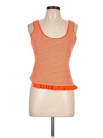 Pre-owned Free Assembly Sweater Vest In Orange