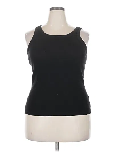 Pre-owned Free Assembly Tank Top Black Halter Neckline Tops
