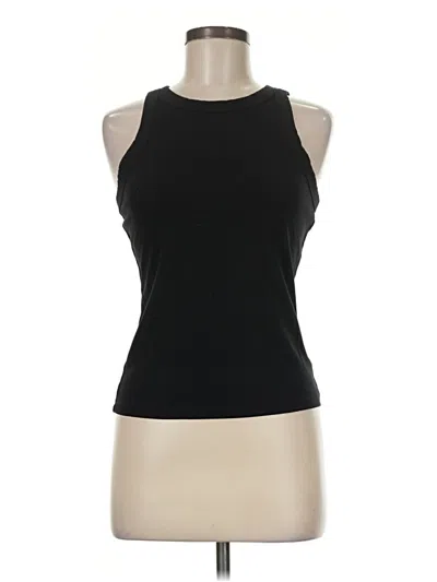Pre-owned Free Assembly Tank Top Black Halter Neckline Tops