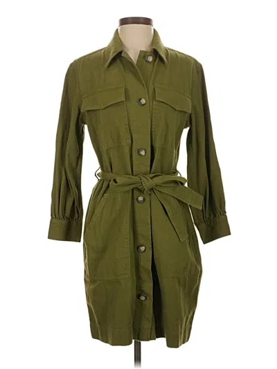 Pre-owned Free Assembly Trenchcoat In Green
