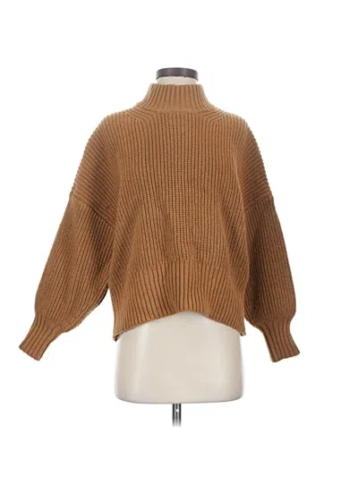 Pre-owned Free Assembly Turtleneck Sweater In Brown