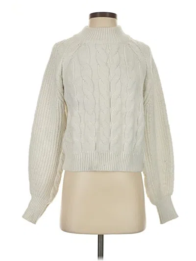 Pre-owned Free Assembly Turtleneck Sweater In Ivory